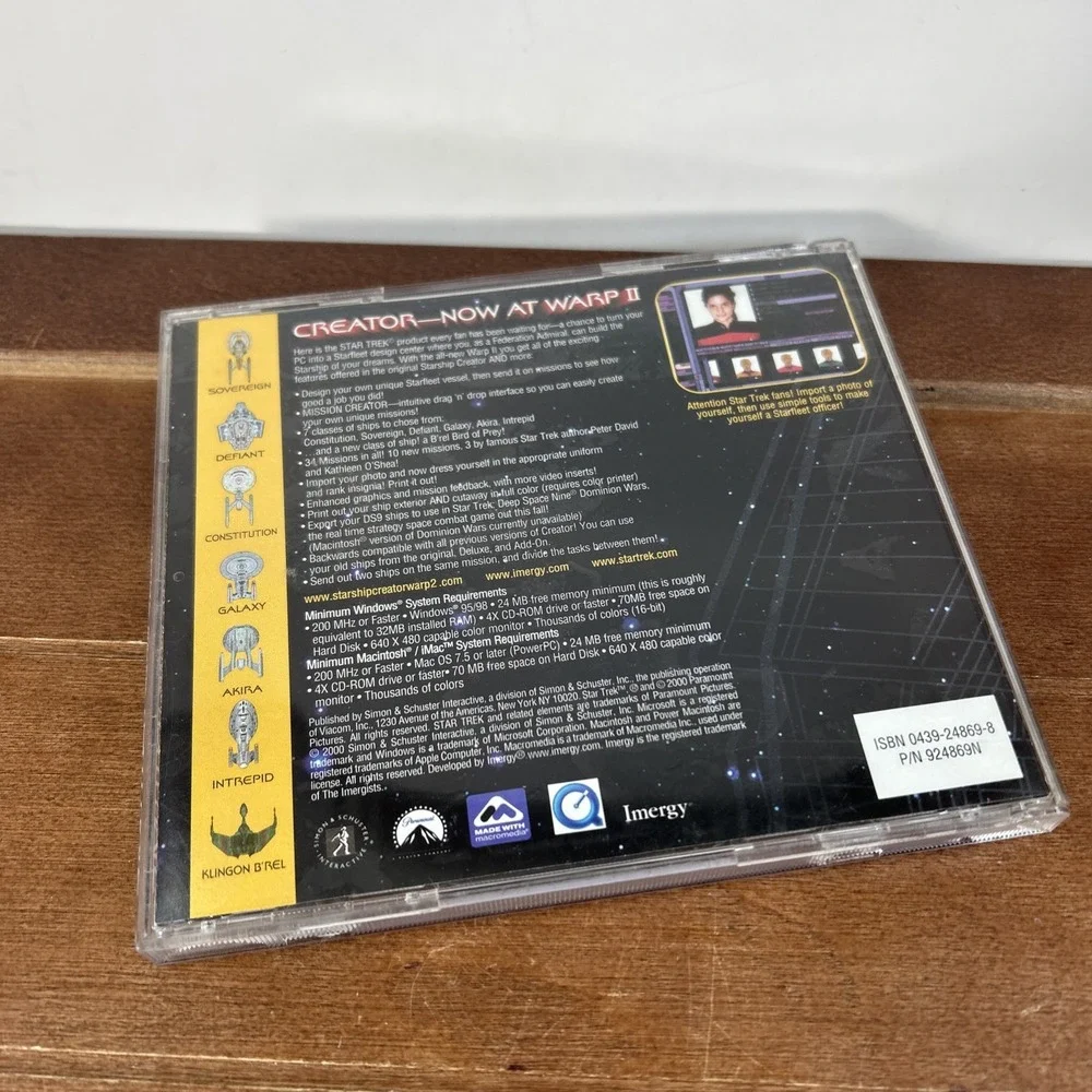 Star Trek: Starship Creator Warp II PC Game (Windows/Mac, 2000)‎ Warp 2